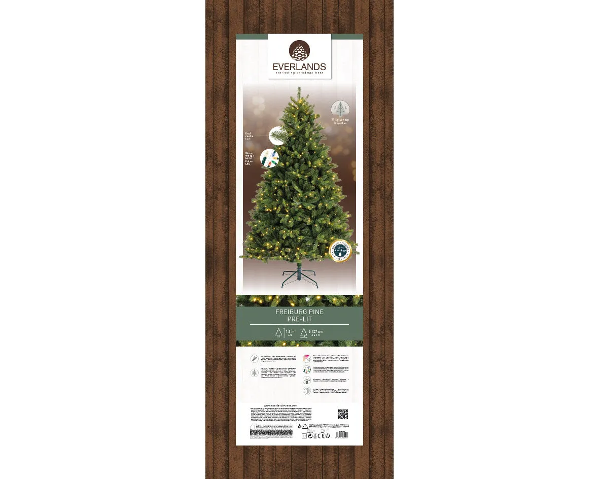 Kaemingk Freiburg Prelit Artificial Christmas Tree