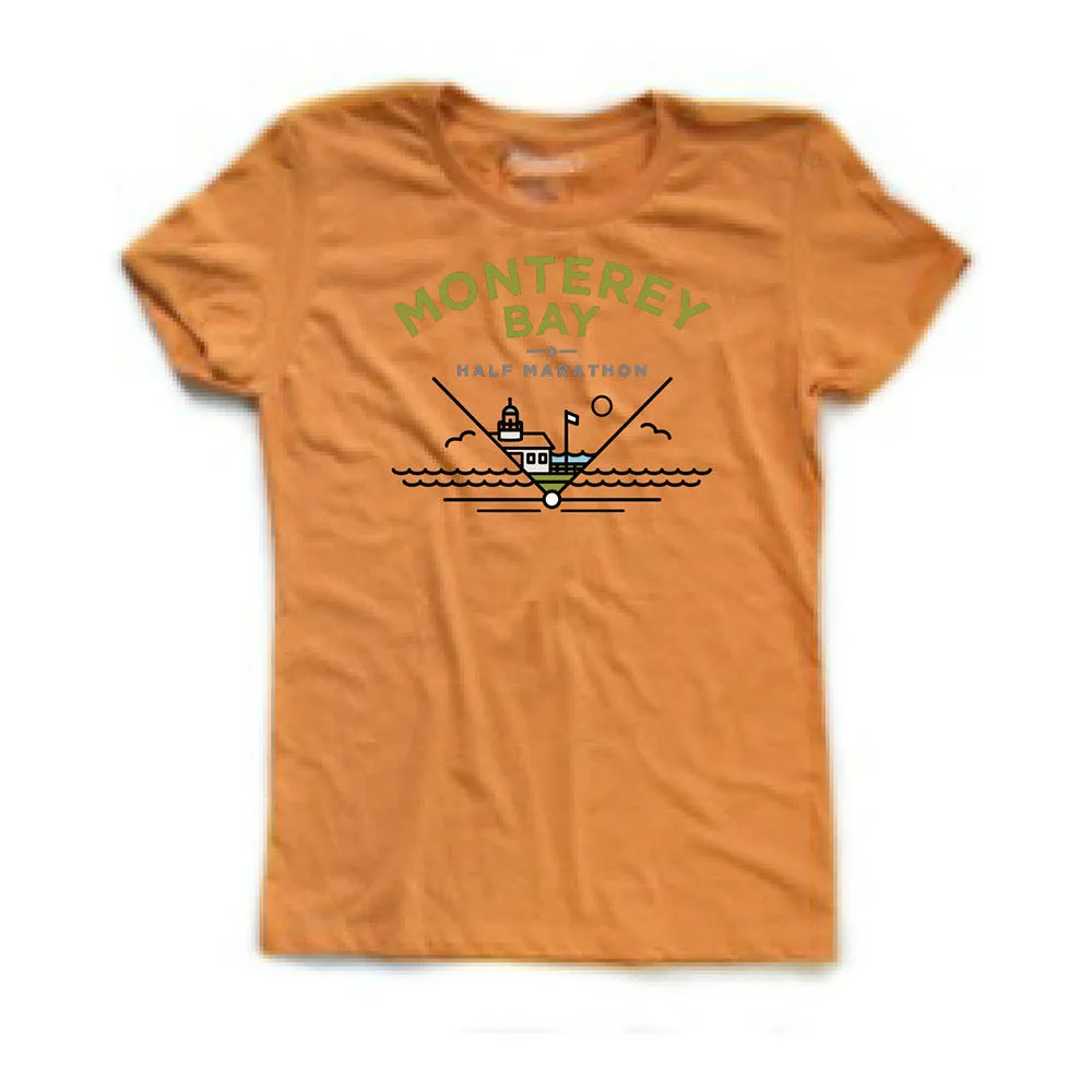 MBHM Women's Eco SS Tee -Fire Orange- Angle