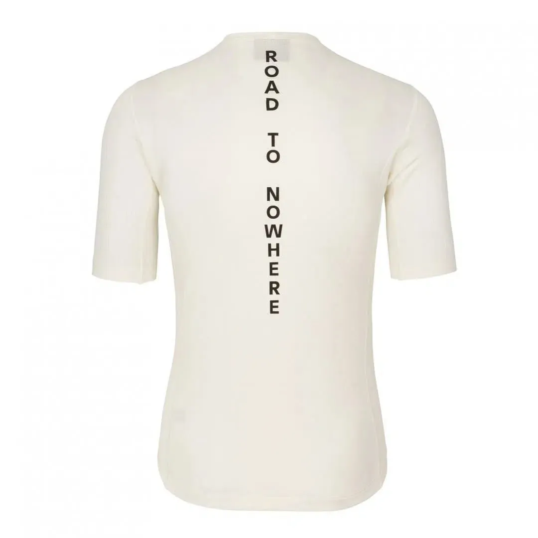 PAS NORMAL STUDIOS Mid Short Sleeve Baselayer -  Off White